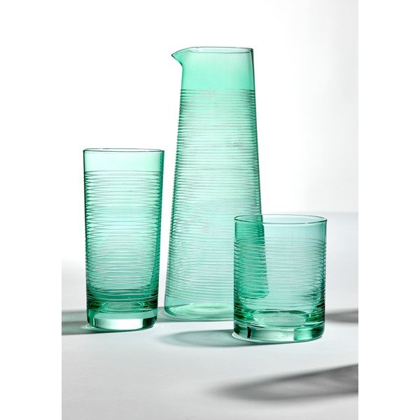 Carafă de sticlă verde de 1,2 l Linear - Ladelle-image-1