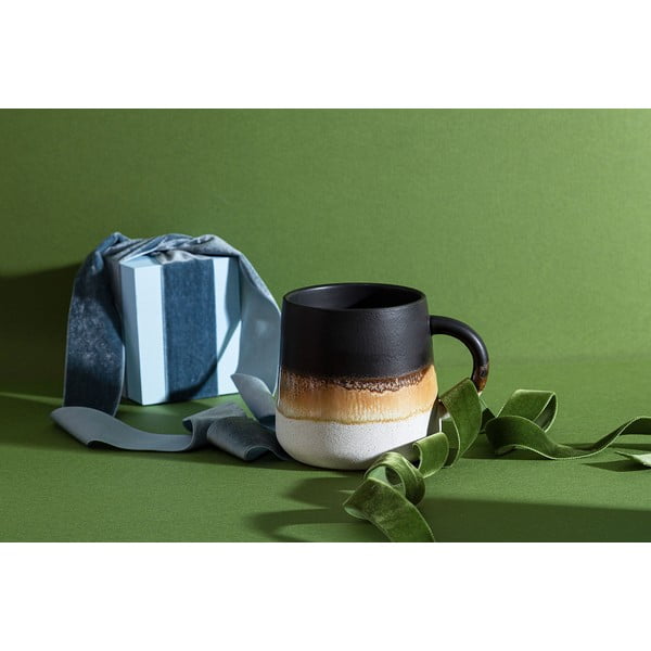 Cană neagră din gresie 360 ml Mojave – Sass & Belle-image-3