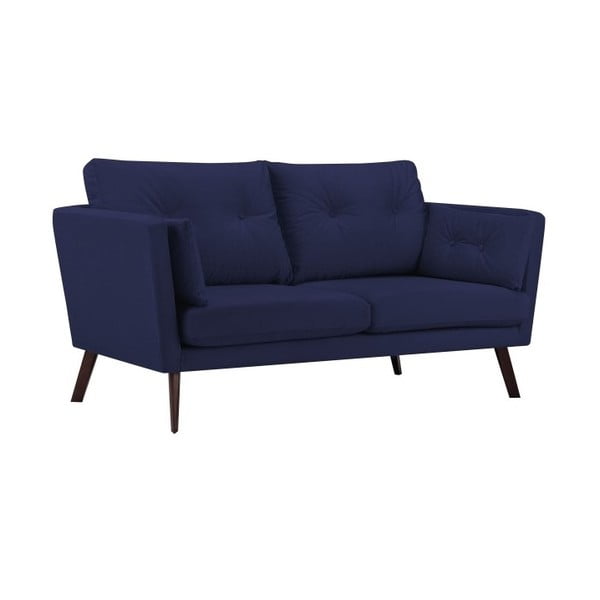Canapea cu 3 locuri Mazzini Sofas Cotton, albastru nautic