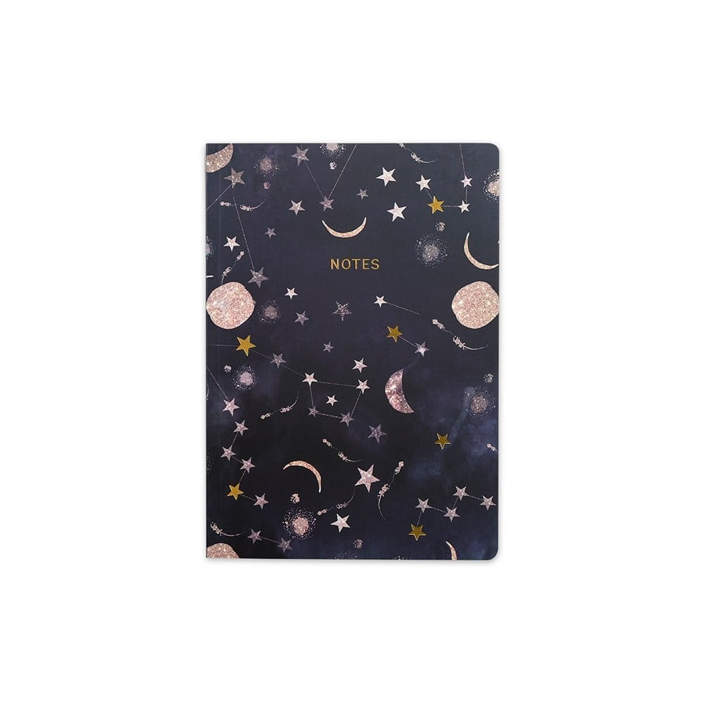 Caiet GO Stationery Constellations, negru