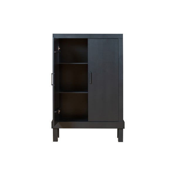 Dulap negru din lemn   de pin 107x160 cm Bonk – Basiclabel -image-3