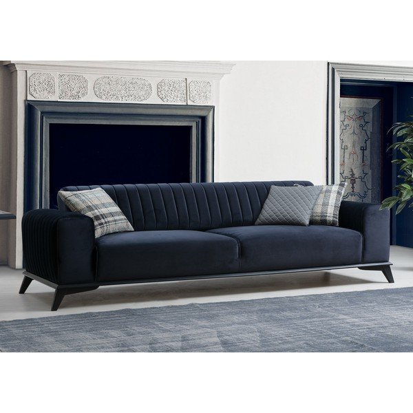 Canapea albastru-închis 220 cm Lisa – Balcab Home-image-4