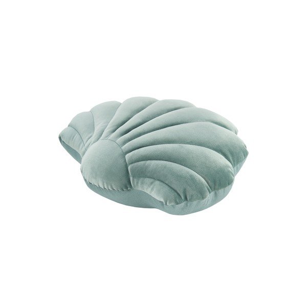 Față de pernă decorativă din catifea Westwing Collection Shell, 27 x 32 cm, verde-image-2
