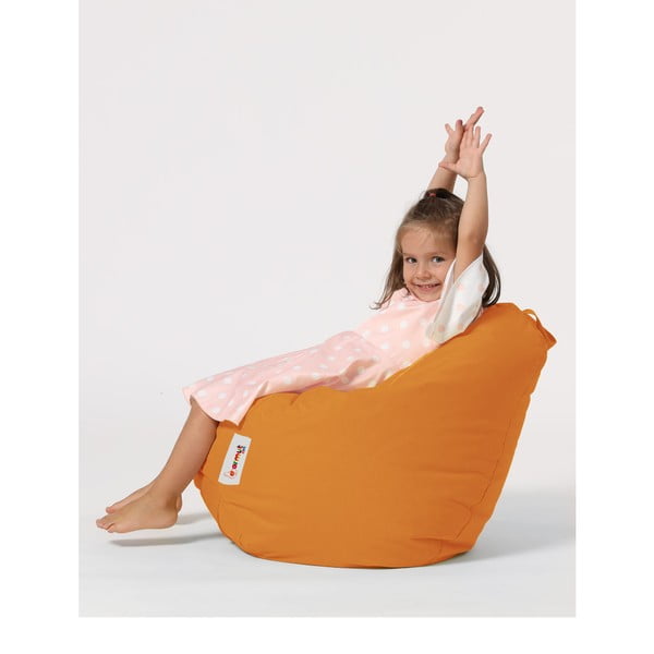 Fotoliu puf pentru copii portocaliu Premium – Floriane Garden-image-2