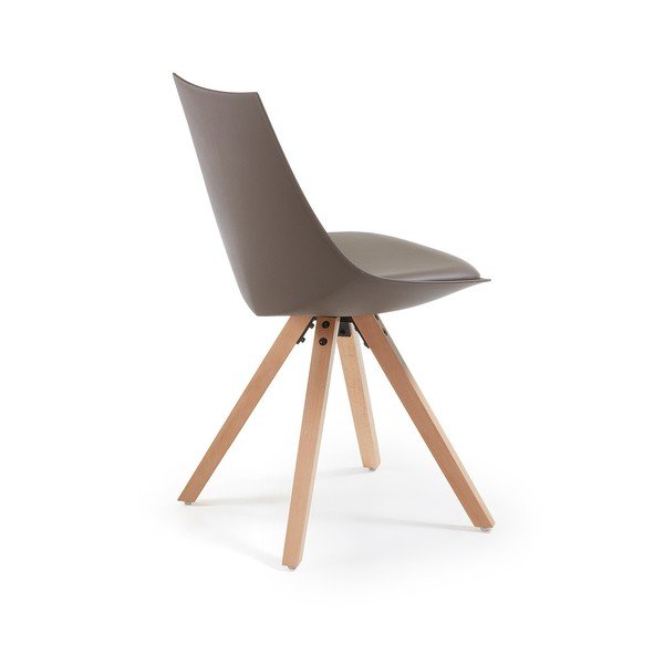 Set 4 scaune La Forma Armony, maro-image-2