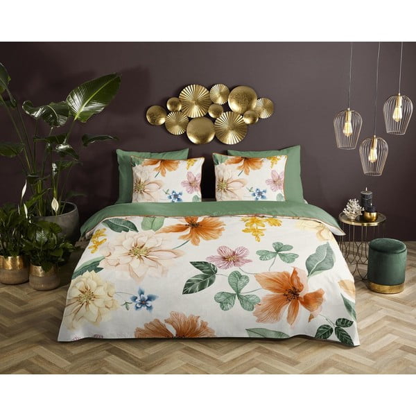 Lenjerie de pat din bumbac organic pentru pat dublu Descanso Organic, 200 x 200 cm-image-1