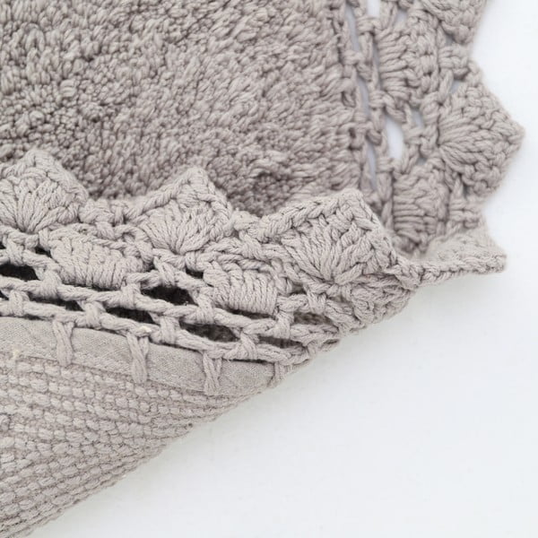 Covor gri lavabil rotund ø 110 cm Perla – Nattiot-image-1