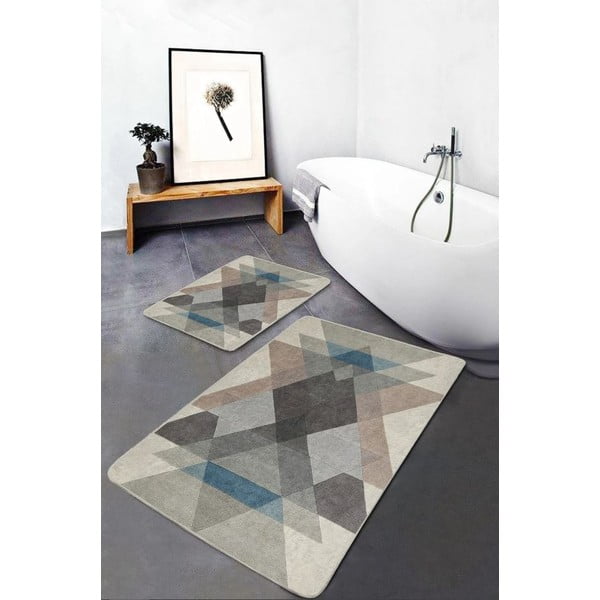 Covorașe de baie 2 buc. din catifea 60x100 cm – Mila Home-image-1