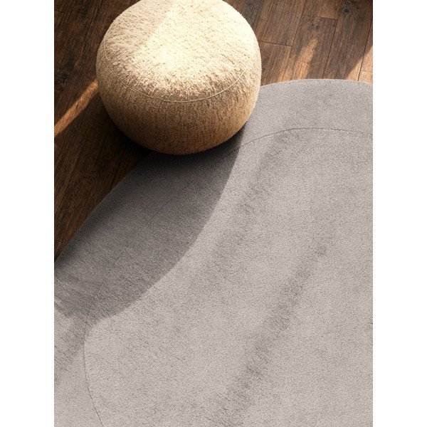 Covor gri țesut manual rotund din amestesc de lână ø 160 cm Kari Organic – Villeroy&Boch-image-2