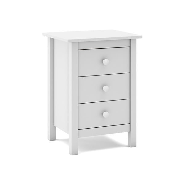 Noptieră de copii albă din lemn masiv de pin Max – Marckeric-image-3