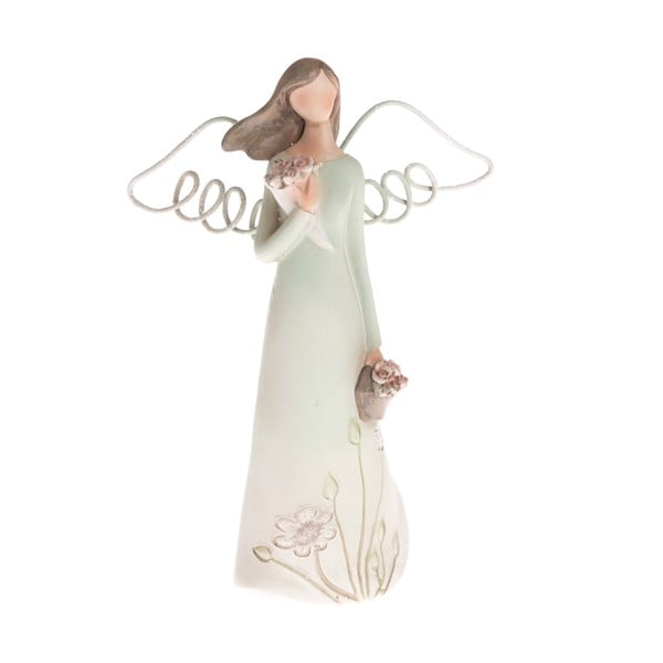 Decorațiune în formă de înger cu coș Dakls, înălțime 13 cm
