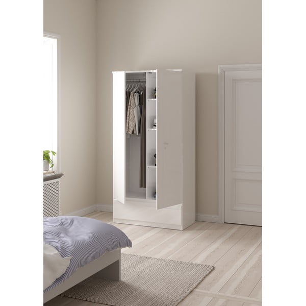 Șifonier alb 99x201 cm Naia - Tvilum-image-2