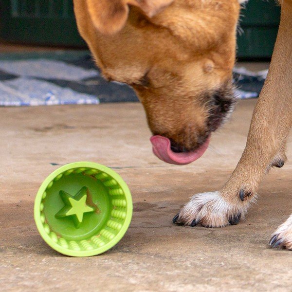 Bol pentru lins Yoggie Pot Green – LickiMat-image-1