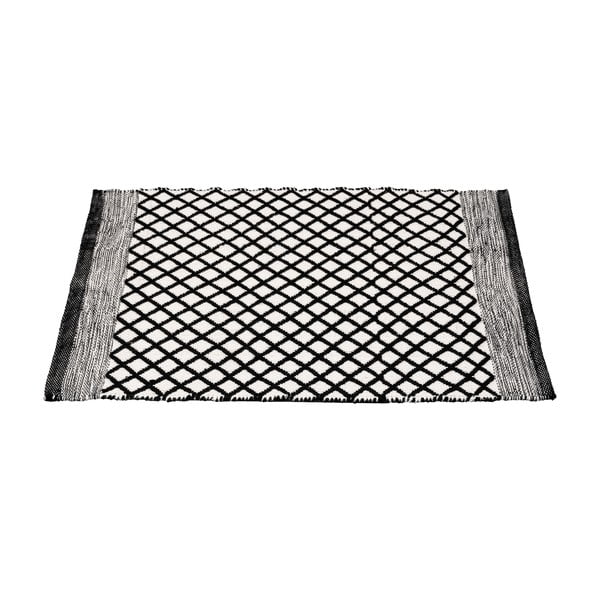 Covoraș de baie alb-negru din plastic reciclat 50x80 cm Tara – Wenko-image-2