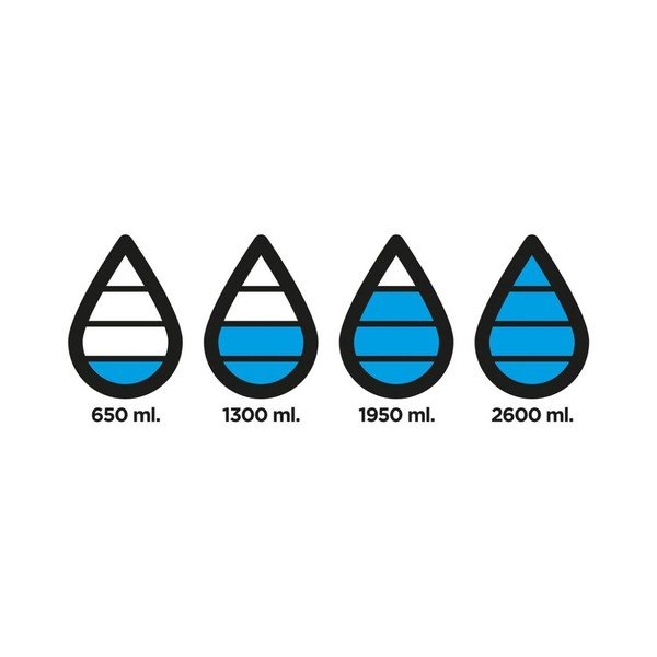 Sticlă de voiaj, XD Design Aqualicious, 600 ml, negru-image-2
