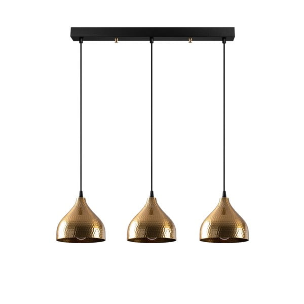 Lustră aurie cu abajur din metal Tattoo – Opviq lights