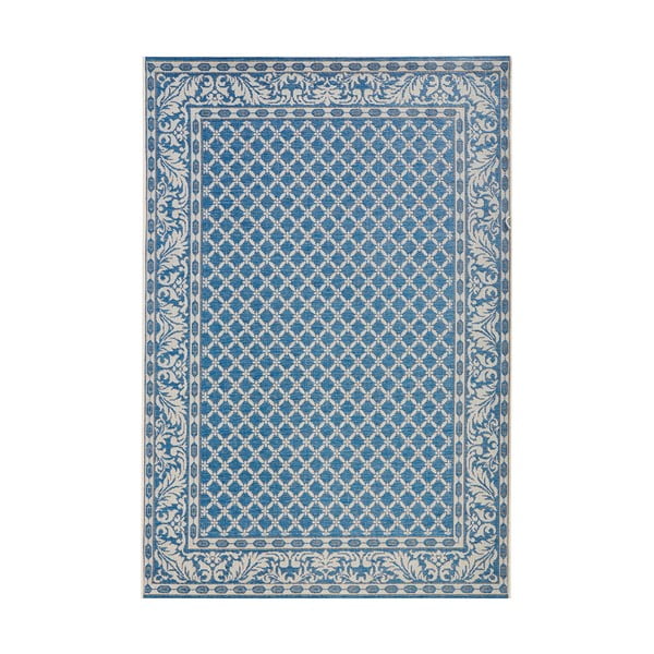 Covor adecvat pentru exterior NORTHRUGS Royal 160x230 cm, albastru - crem