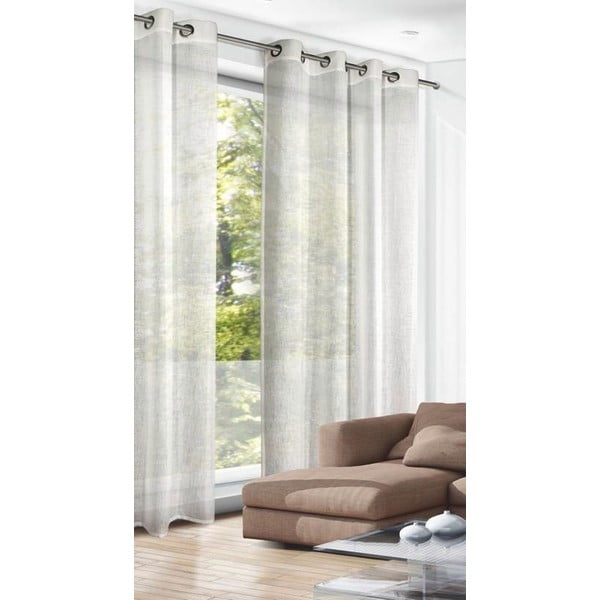 Draperie bej 140x245 cm Struktura Uni – Sehlbach-image-1