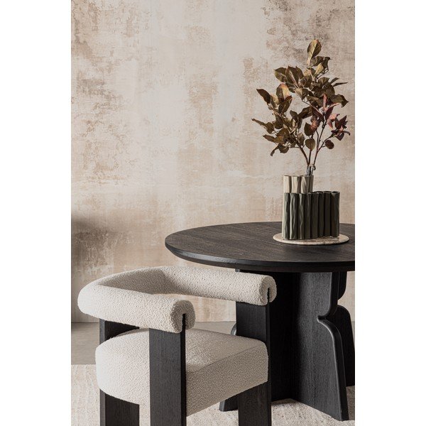 Scaun de living în culoare naturală cu cotiere tapițat Agape – Bizzotto-image-3