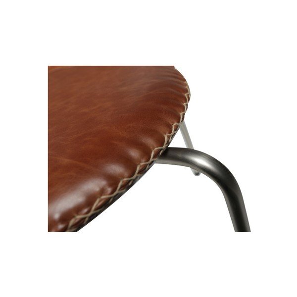 Scaun din piele DAN-FORM Denmark Flair, maro închis-image-2