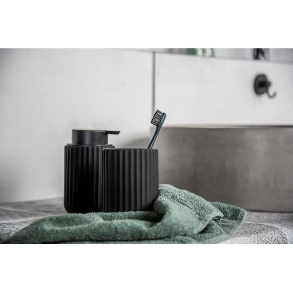 Set de accesorii de baie negru mat din ceramică Belluno – Wenko-image-2