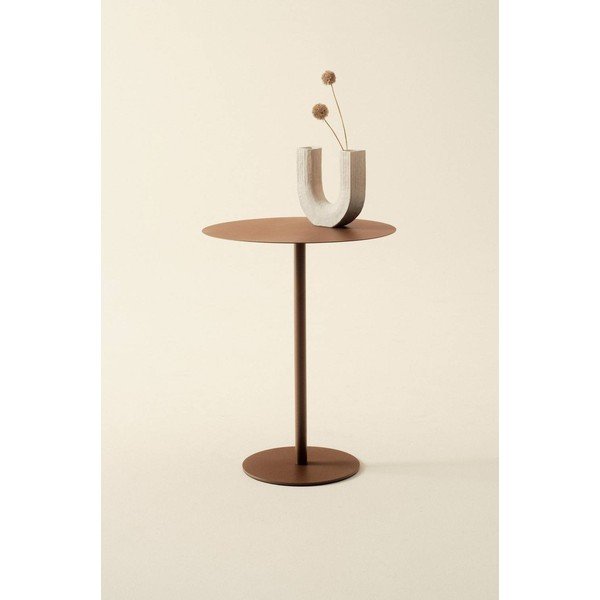 Măsuță auxiliară rotundă din metal ø 40 cm Heby – Jotex-image-1