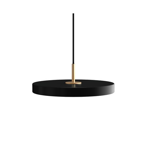 Lustră neagră LED cu abajur din metal ø 31 cm Asteria Mini – UMAGE