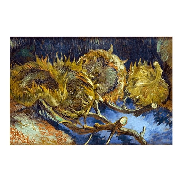 Tablou Vincent van Gogh - Four overblown sunflowers, 40x26 cm