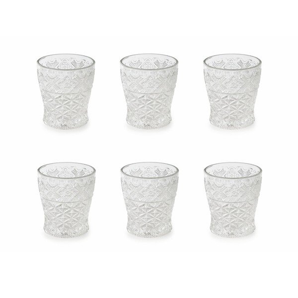 Set 6 pahare Villa d'Este Crystal Prisma, 260 ml