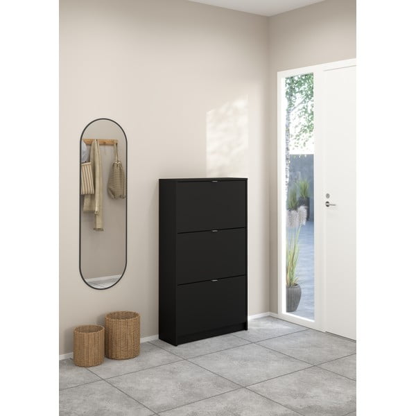 Pantofar negru cu deschidere înclinată Shoes – Tvilum-image-1