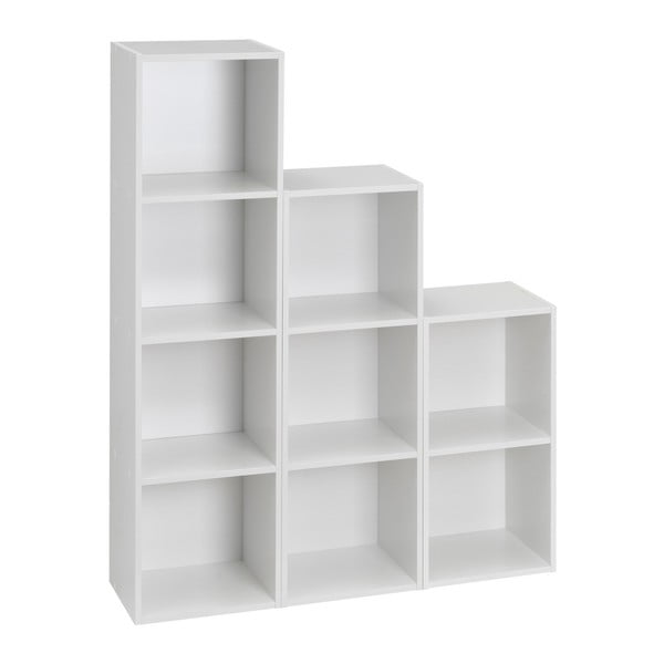 Bibliotecă albă 30x106x24 cm Cube – Casa Selección-image-1