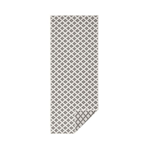 Covor reversibil adecvat interior/exterior Bougari Nizza, 80 x 150 cm, gri-crem-image-1