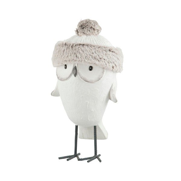 Statuetă decorativă J-Line Owl Winter-image-1