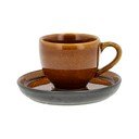 Ceașcă chihlimbar pentru espresso din ceramică 70 ml Gastro Black/Amber – Bitz