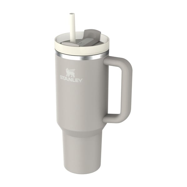 Termos gri deschis cu pai din oțel inoxidabil 1,18 l Quencher H2.0 FlowState Tumbler Ash – Stanley-image-2