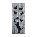 Perdea de ușă din bambus  neagră/gri 200x90 cm Cat and Butterfly - Maximex
