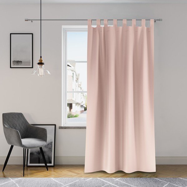 Draperie AmeliaHome Tab, 140 x 250 cm, roz pudră-image-1