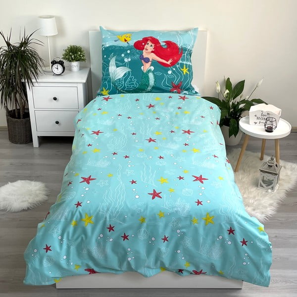 Lenjerie de pat pentru copii din bumbac pentru pat de o persoană 140x200 cm Ariel Friends – Jerry Fabrics-image-2
