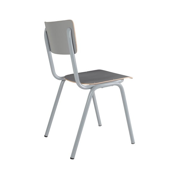 Scaune de dining gri 4 buc. Back to school – Zuiver-image-3