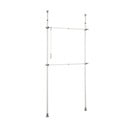 Suport pentru haine alb telescopic din metal Herkules – Wenko