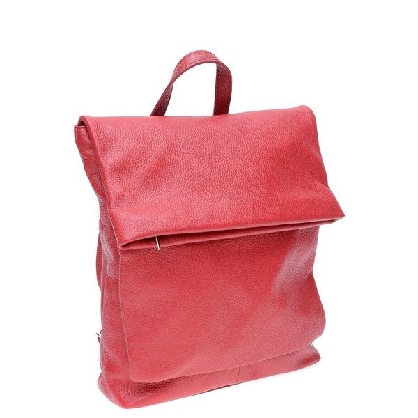 Rucsac din piele Isabella Rhea, roșu-image-1