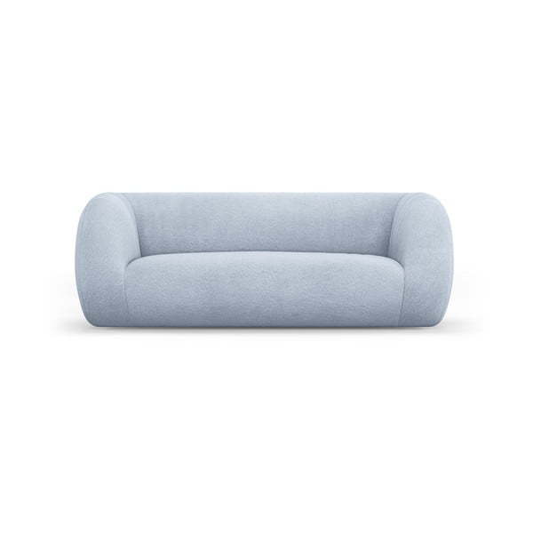 Canapea albastru-deschis cu tapițerie din stofă bouclé 210 cm Essen – Cosmopolitan Design