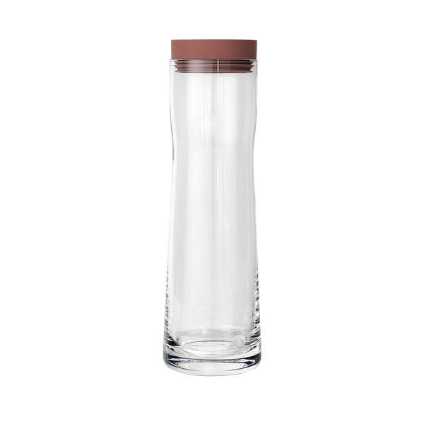 Carafă cu dop din silicon pentru apă Blomus Splash, 1 l, roșu