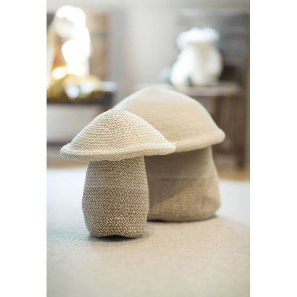 Coș de jucării pentru copii bej din material textil ø 23x27 cm Mushroom – Lorena Canals-image-1