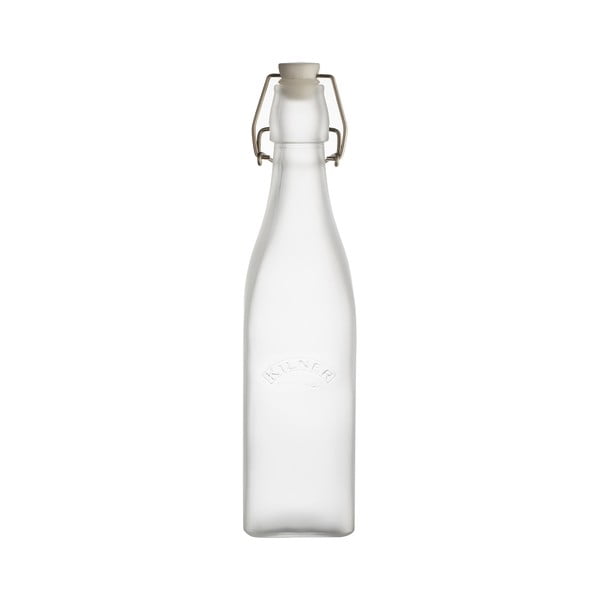 Sticlă cu clips Kilner, 0,55 l, alb