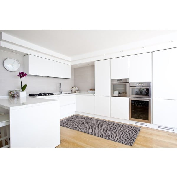 Covor pentru bucătărie foarte rezistent Webtapetti Hellenic Grey, 60 x 130 cm-image-2