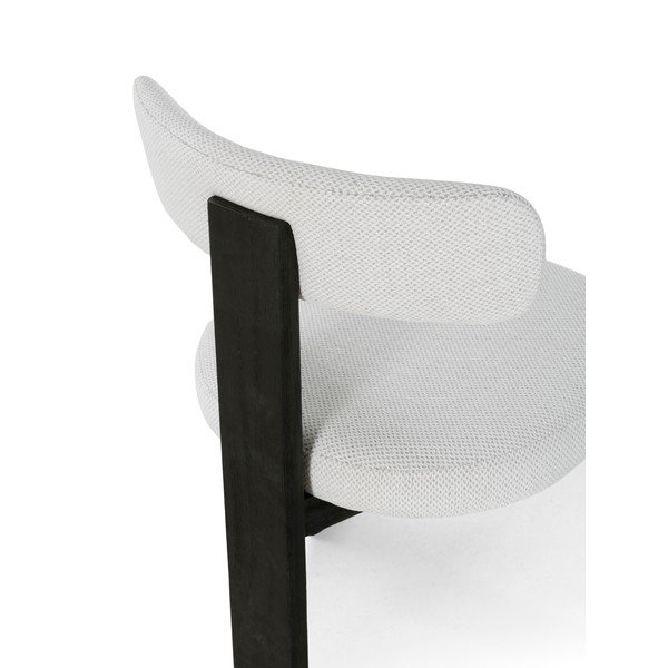 Scaune de dining negre/gri-deschis 2 buc. tapițate Nadia – MOME-image-3