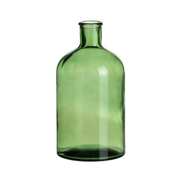 Sticlă decorativă Tropicho, înălțime 22 cm, verde
