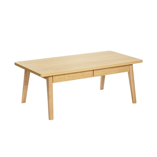 Măsuță de cafea în culoare naturală cu aspect de lemn de stejar 60x120 cm Nice – Woodman