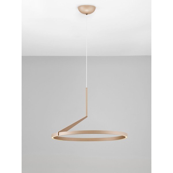 Lustră roz auriu LED cu intensitate reglabilă din aluminiu ø 60 cm Tilia – Nova Luce-image-3
